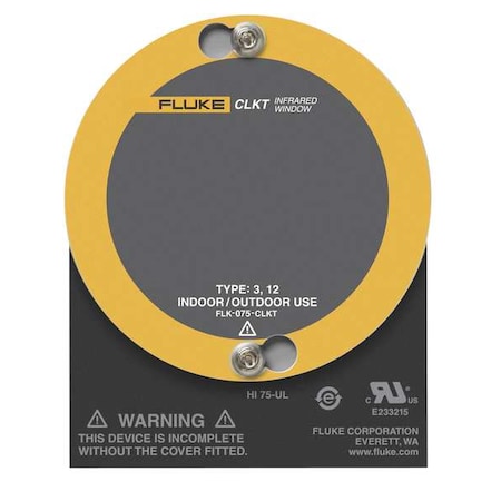 Fluke Round Infrared Window, 100mm dia, Type3/12 Fluke-100-CLKT