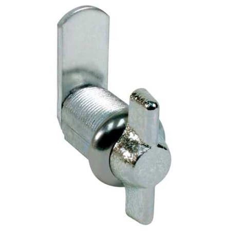 Compx Fort Keyless Wing-Handle Cam Locks, Bright Nickel, 9/16 in For Door Thickness, 0 Number of Keys MFWTT078