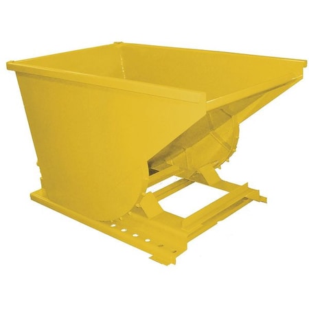 ZORO SELECT Self Dumping Hopper, Medium Duty, Yellow 20077 YELLOW