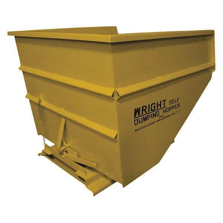 Zoro Select Self Dumping Hopper, Medium Duty, Yellow 30077 YELLOW