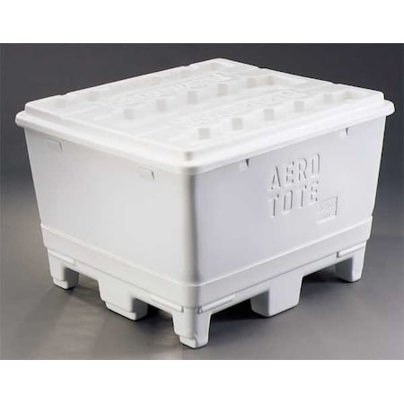 Remco Stacking & Nesting Tote Tub 17.5 cu ft Volume Cap., 40 3/4 in L, 37 in W, 20 3/4 in H, Plastic 6921