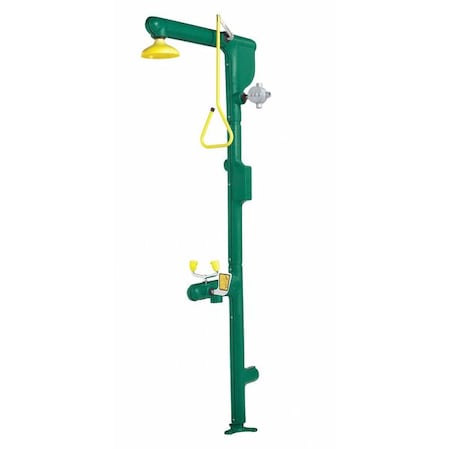 Speakman Shower with Face/Eyewash, Green/Yellow SE-7000-DH