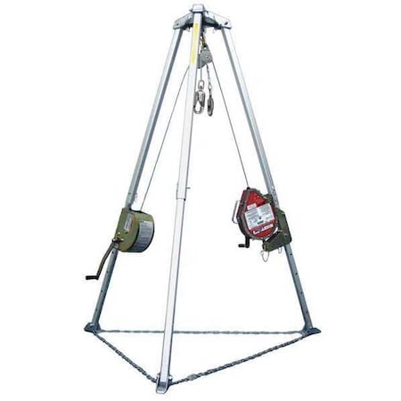Miller Confined Space System, 7 ft., Aluminum MR50GCM-Z7/50FT