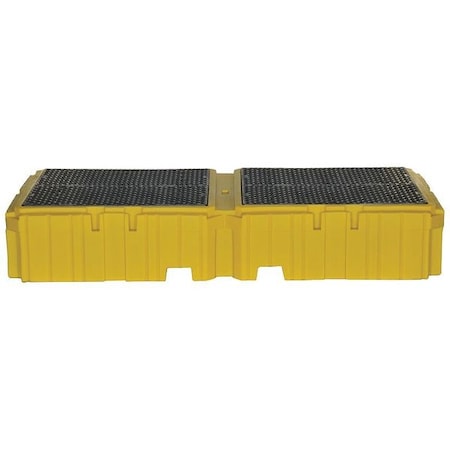 Ultratech Spill Pallet, 535 gal Spill Capacity, 0 Drums, 8,000 lb Load Capacity, Polyethylene 1140