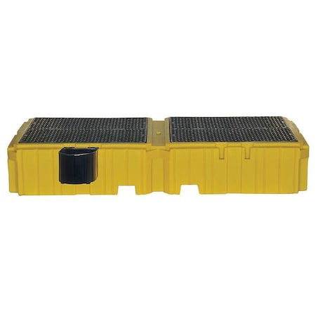 Ultratech Spill Pallet, 535 gal Spill Capacity, 2 Drums, 8,000 lb Load Capacity, Polyethylene 1142