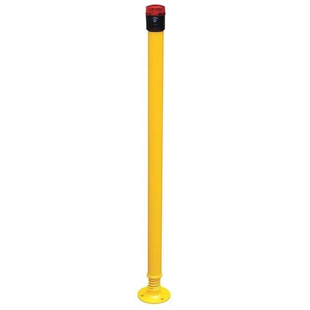 Zoro Select Flexible Bollard, 2-1/2", Steel SPBOL-42-BL