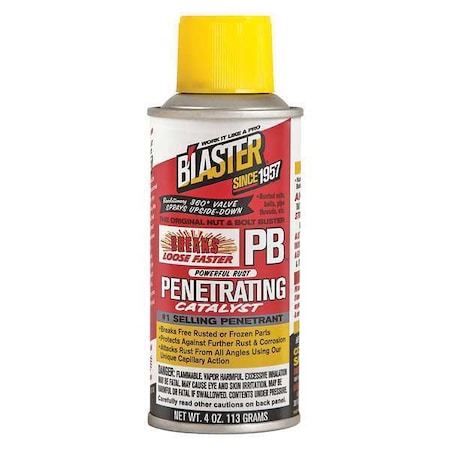Blaster Penetrating Lubricant, 4 oz, Aerosol Can, Amber PB-TS
