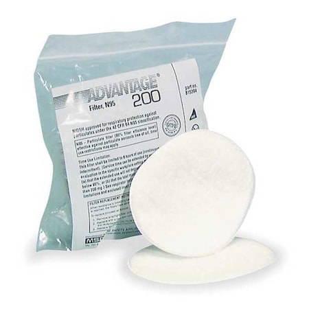 Msa Safety Prefilter, Black, Bayonet, R95 Prefilter Reusable Snap-On Cover 815397