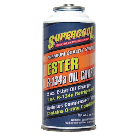 Supercool A/C 134a Charge and Ester Lubricant Can Yellow/Green Tint, 1 PK 16600
