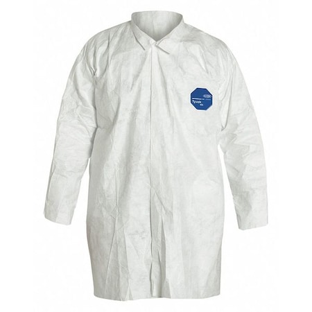 DUPONT Disposable Frock, 3XL, White, PK30 TY210SWH3X0030VP