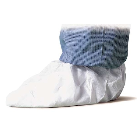 DUPONT ProShield Disposable Shoe Cover, Spunbond Polypropylene, Slip Resistant Sole, XL, White, 200 Pack PE440SWHXL020000