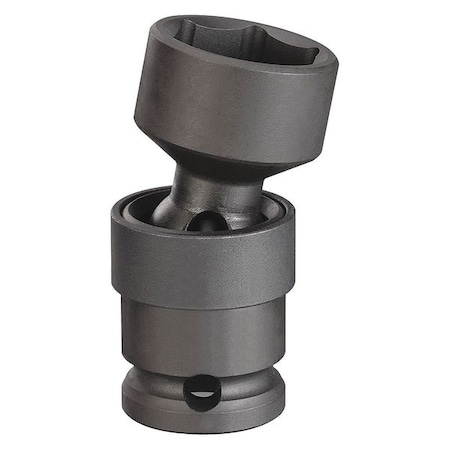 WESTWARD 1/2 in Drive Impact Socket 1 3/16 in Size 6 pt Standard Depth, Black Oxide 4LXE1