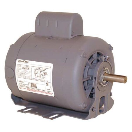 Century Capacitor-Start Belt Drive Motor, 3/4, 1/3 HP, 56 Frame, 230V AC Voltage, 1,725/1,140 Nameplate RPM C742V1