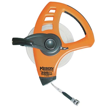 Keson 200 ft./60m Tape Measure, 1/2 in Blade FLT18M200