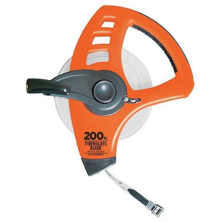 Keson 200 ft Engineer's Tape Measure, 1/2 in Blade FLT18200