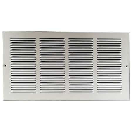 Zoro Select Ceiling/Wall Return Air Grille, 20 in W x 20 in H Opening, 1159cfm, White, Steel, One-Way, Surface 4MJR5