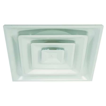 Zoro Select 6 Square 3 Cone Ceiling Diffuser White 4mjv2 Zoro Com