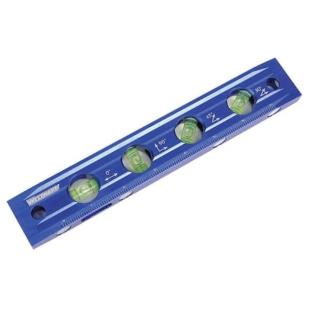 Westward Magnetic Torpedo Level, 9 In, 4 Vials 4MRX8