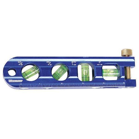 Westward Magnetic Torpedo Level, 6 1/4 In, 4 Vials 4MRX9