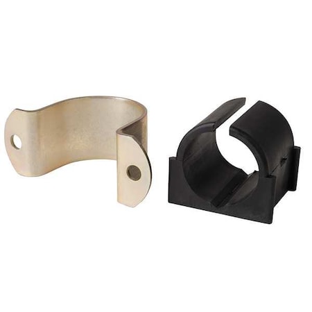 Zsi 2 Hole Cushion Clamp, 1 in Pipe Size, Omega Series, Electro-Galvanized Steel 021M026