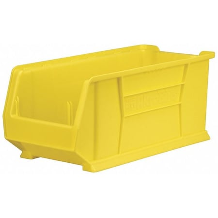 Akro-Mils Storage Bin, Plastic, Yellow, 7 in H, 11 in W, 23 7/8 in L 30286YELLO