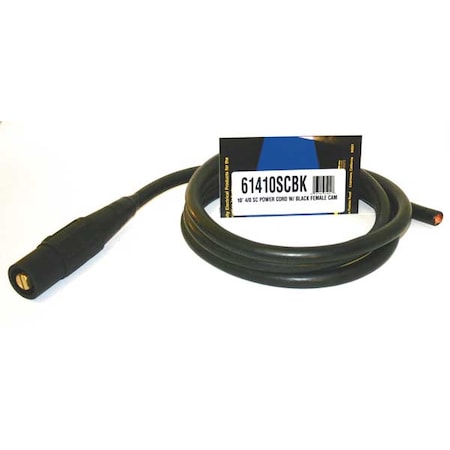 Southwire Cam Lock Power Cord, 400A, 600VAC, CL40FBK 61410SCBK