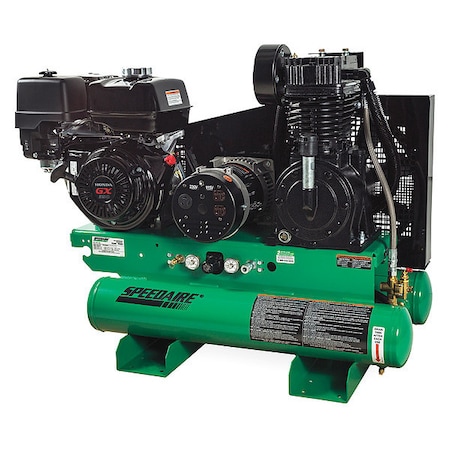 Speedaire Compressor/Generator, 13 HP, 17CFM Max AG2-SH08-08G