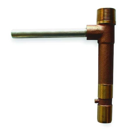 ZORO SELECT Quick Coupling Key, 1 In, MNPT, Brass 4NDP2