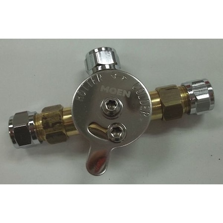 Moen Mixing Valve, Chrome, Incl Check Valves 104424