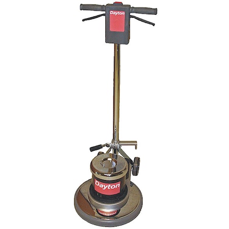 Dayton Floor Scrubber, Single, 17 In, 1.5HP, 175rpm 6UFR5