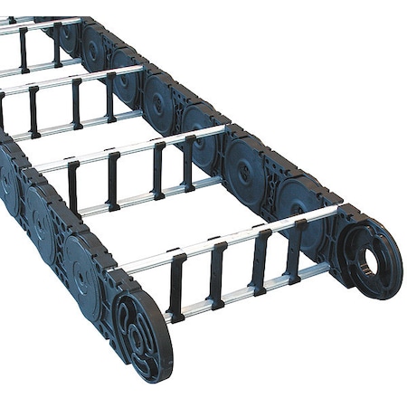 Kabelschlepp Varitrak MC, Open, Nyln/Alum, 15.57In, L5Ft MC1250-14.00-RS-220-4V5