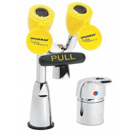 Speakman Combo Faucet/Eyewash Station, 6 In Spout SEF-1800-CA-SL
