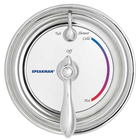 Speakman Wall Shower Valve and Trim, 1, Polished Chrome SM-3400