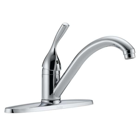 Delta Low Arc Kitchen Faucet, Manual, 8" Mount, 3 Hole Commercial 100-DST