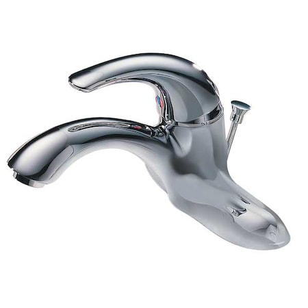 Delta Vandal Resistant Bathroom Faucet Rigid Spout, Chrome 2 Holes, Lever Handle 22C331