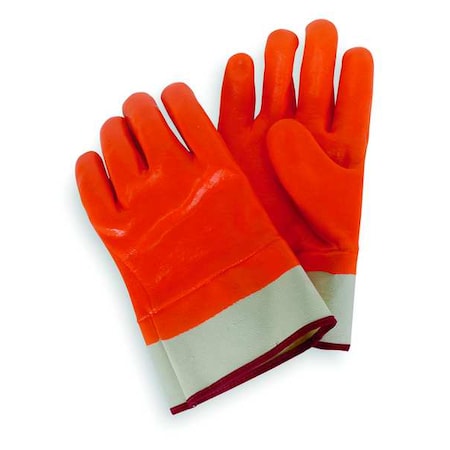 CONDOR Hi-Vis Cold Protection Gloves, Foam/Jersey Lining, L 4NMU3