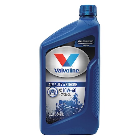 Valvoline 4-Stroke ATV Motor Oil, 32 Oz, 10W-40 817263