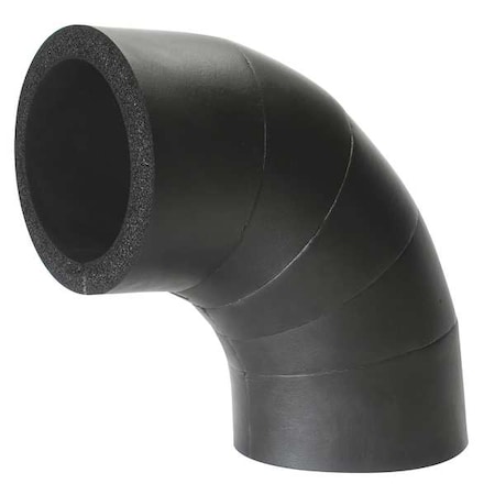 K-FLEX USA 7/8" x 1/2" Elastomeric Elbow Pipe Fitting Insulation, 3/4" Wall 801-LRE-068078