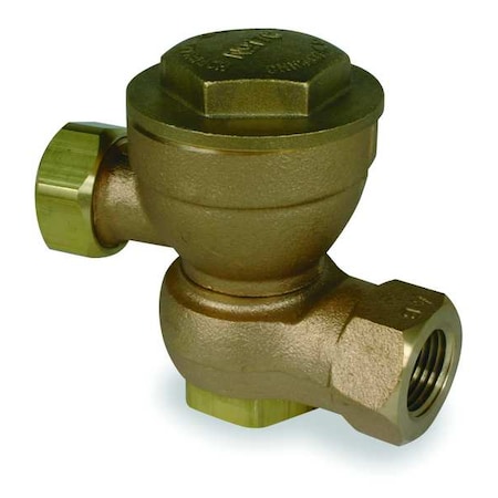 Bell & Gossett Steam Trap, 25 psi, 353F, 3-1/4 In. L 17C-S-2-25