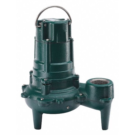 Zoeller Waste-Mate 1/2 HP 2" Manual Submersible Sewage Pump 115V 267-0002
