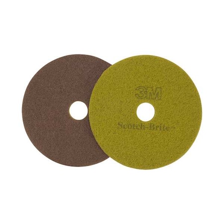Scotch-Brite Diamond Floor Pad Plus, 20 In, Sienna, PK5 36855