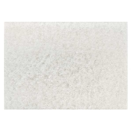 3M Polishing Pad, 12 In x 18 In, White, PK20 17012