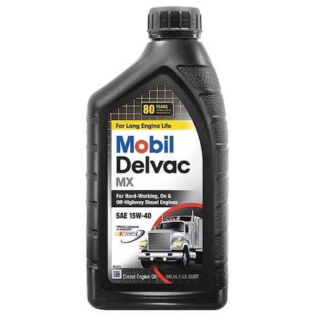Mobil Mobil Delvac MX 15W-40, Diesel, 1 Qt. 123016