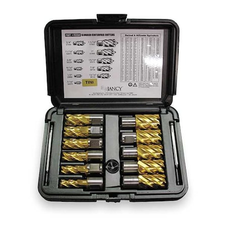 Slugger By Fein Annular Cutter Set TiN, 2 In Cut D, 11 Pc 63134999028