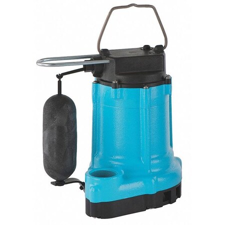 Little Giant Pump Submersible Effluent Pump, 1/2 HP, 8.2A 511912