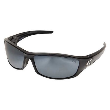 Edge Eyewear Reclus, Safety Glasses, Anti-Scratch, Gray Mirror Lens, Black Frame, Full-Frame SR117
