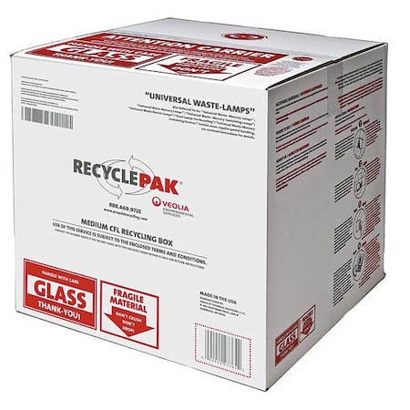 RECYCLEPAK Veolia Lamp Recycling Kit, 15x15x15In SUPPLY-192
