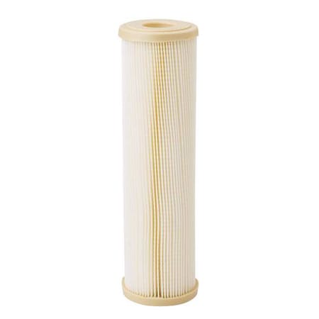 Zoro Select Pleated Filter Cartridge, 10 gpm, 1 Micron, 2-7/8" O.D., 9 3/4 in H 255481-75