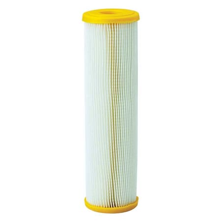 Zoro Select Pleated Filter Cartridge, 10 gpm, 50 Micron, 2-7/8" O.D., 9 3/4 in H 255484-75