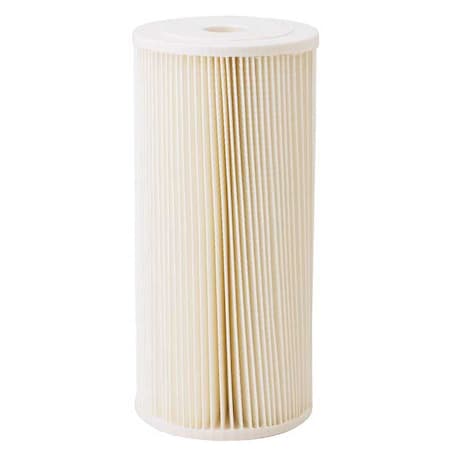 Pentair Pentek Pleated Filter Cartridge, 20 gpm, 5 Micron, 4-1/2" O.D., 9 3/4 in H 255490-75